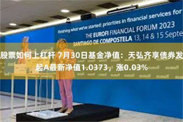 股票如何上杠杆 7月30日基金净值：天弘齐享债券发起A最新净值1.0373，涨0.03%