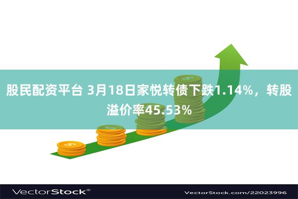股民配资平台 3月18日家悦转债下跌1.14%，转股溢价率45.53%
