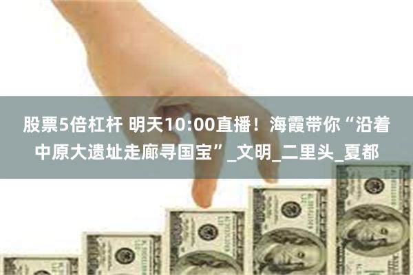 股票5倍杠杆 明天10:00直播！海霞带你“沿着中原大遗址走廊寻国宝”_文明_二里头_夏都
