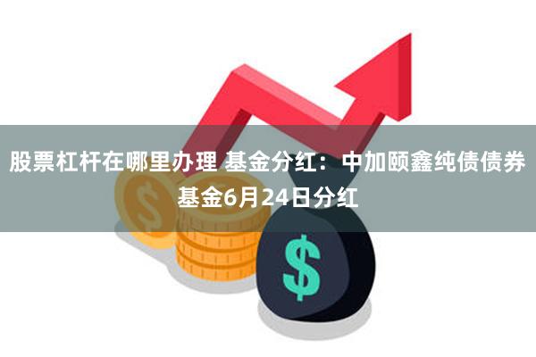 股票杠杆在哪里办理 基金分红：中加颐鑫纯债债券基金6月24日分红