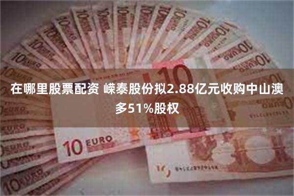 在哪里股票配资 嵘泰股份拟2.88亿元收购中山澳多51%股权