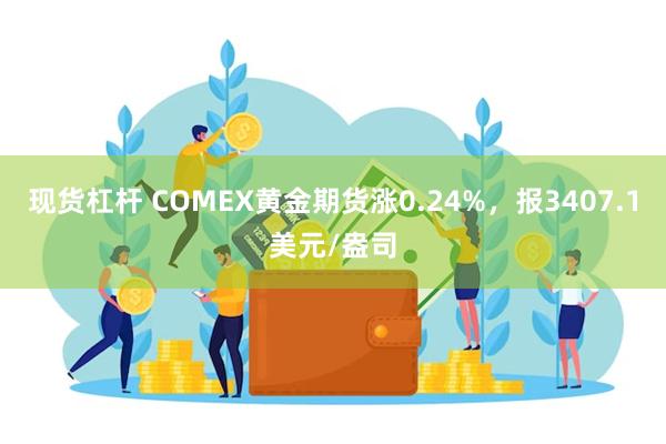 现货杠杆 COMEX黄金期货涨0.24%，报3407.1美元/盎司